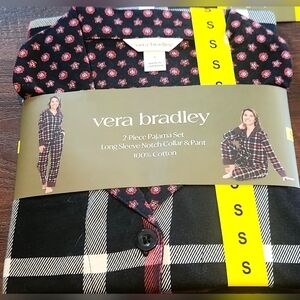 Vera Bradley Black and Red Pajama Set